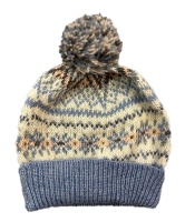 Westaway - Childrens Real Shetland Fair Isle yoke ski hat